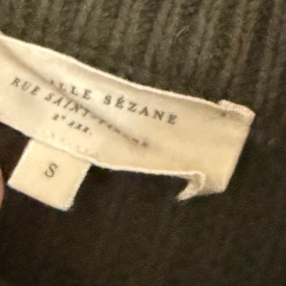 Sezane Lucas Sweater Ribbed Khaki Cotton Wool Sz S - Picture 4 of 11